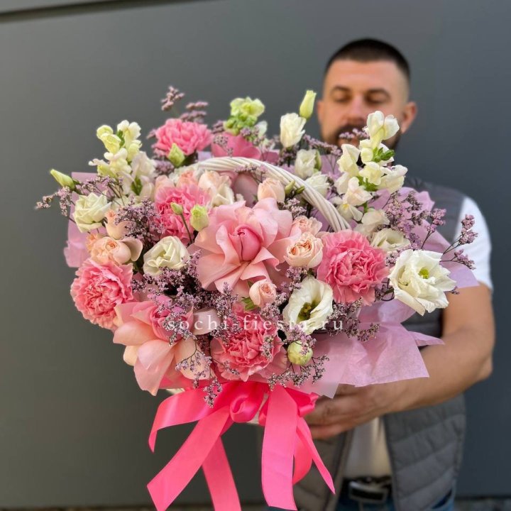 Цветочная корзина №1 в Тольятти