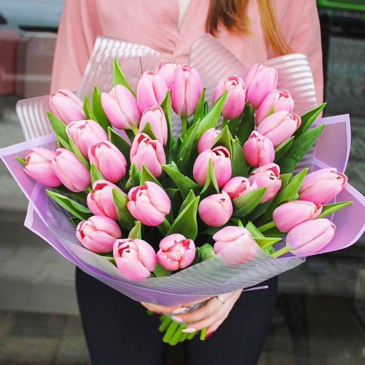 25 тюльпанов "Айс крем" в Тольятти