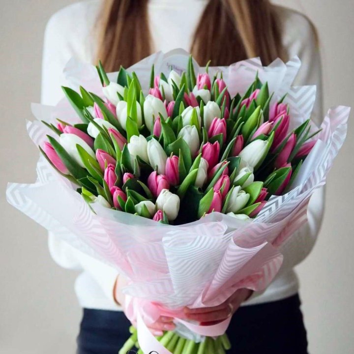 Букет тюльпанов "Лолита" в Тольятти